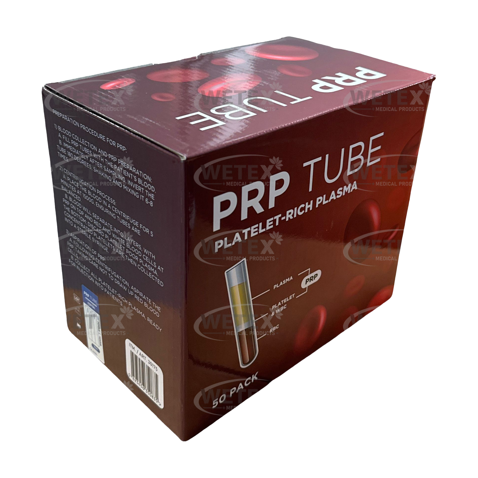 PRP Platelet-Rich Plasma 10ML Tubes ACD+Gel Separator,Glass, EXP 05/2026