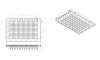 0.2ml PCR Plate 96 wells- Transparent (Half-SKirted) - QV Medical Supplies