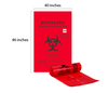 40X46 BIOHAZARD BAGS (40-45 GALLONS) 100pcs - QV Medical Supplies