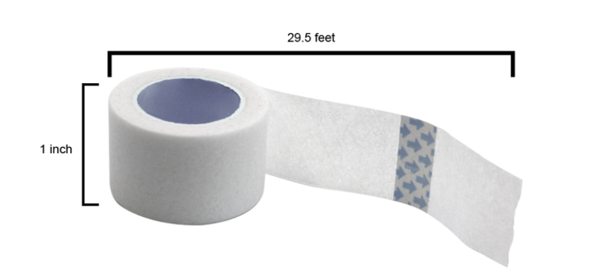 Paper Soft Surgical Tape 1 Inch x 29.5 ft-Medium- Hypoallergenic (360pcs) - QV Medical Supplies