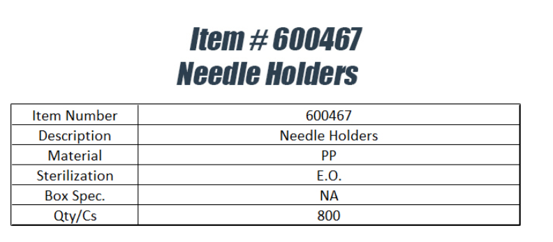 Needle Holders - QV Medical Supplies